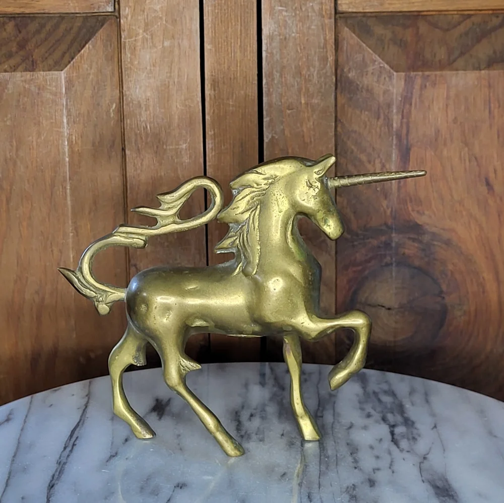 Brass Unicorn Figurine - Picture 3 of 12